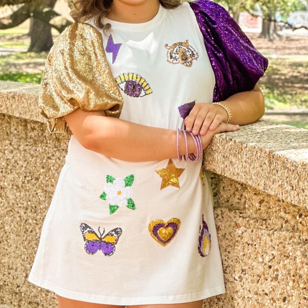 LSU QUEEN OF SPARKLES DRESS